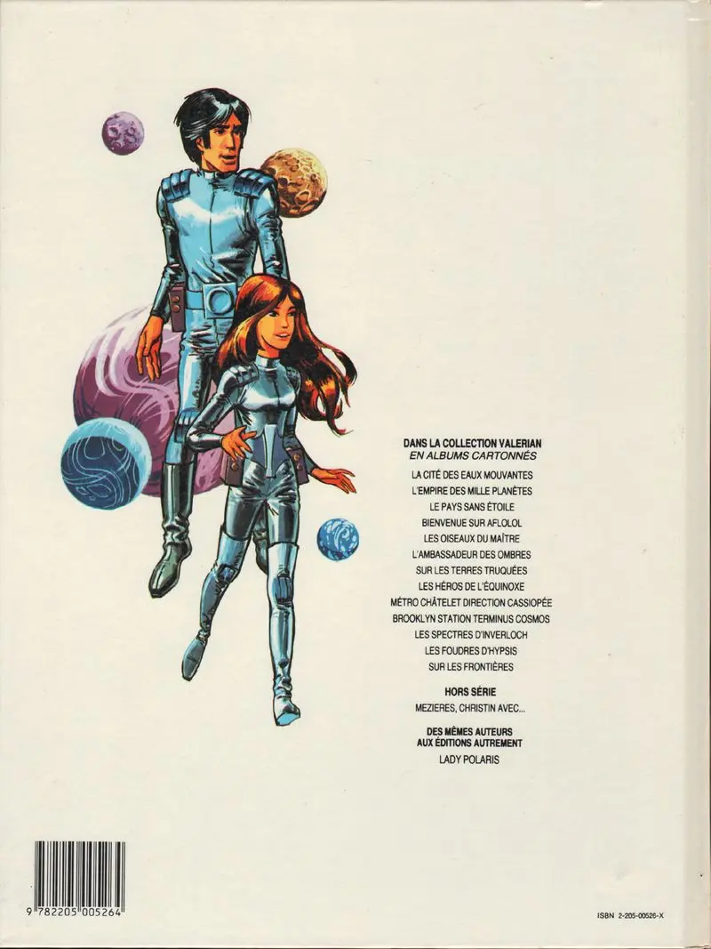 Verso de l'album Valérian Tome 2 L'empire des mille planètes