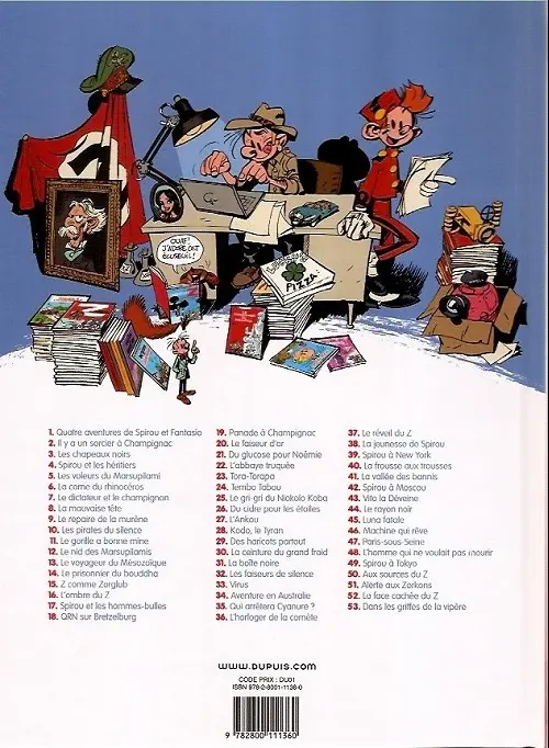 Verso de l'album Spirou et Fantasio Tome 35 Qui arrêtera cyanure ?