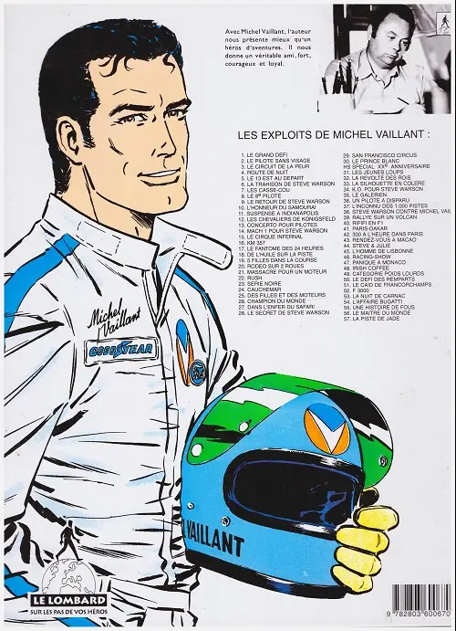 Verso de l'album Michel Vaillant Tome 24 Cauchemar