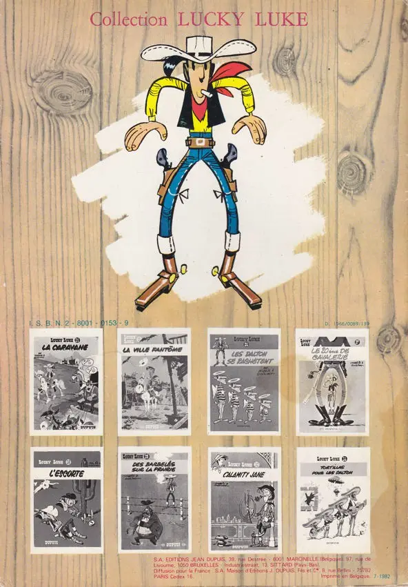 Verso de l'album Lucky Luke Tome 14 Ruée sur l'Oklahoma