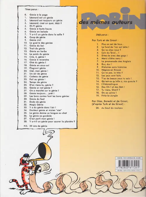 Verso de l'album Léonard Tome 26 Génie or not génie ?