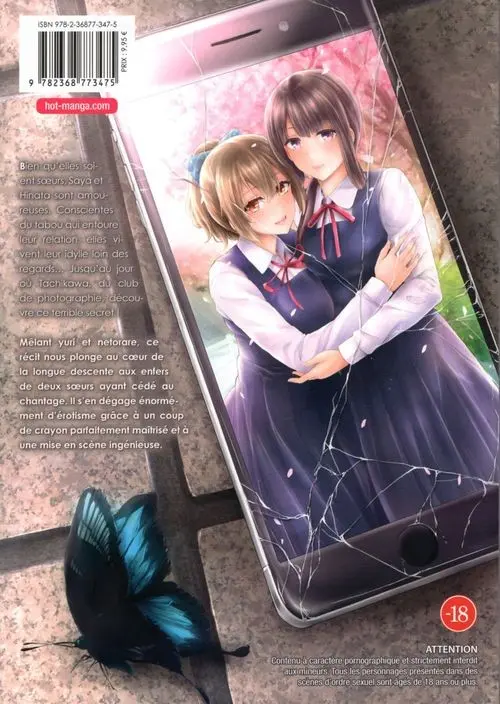 Verso de l'album Yurisis Chronique NTR des soeurs Sakuramiya