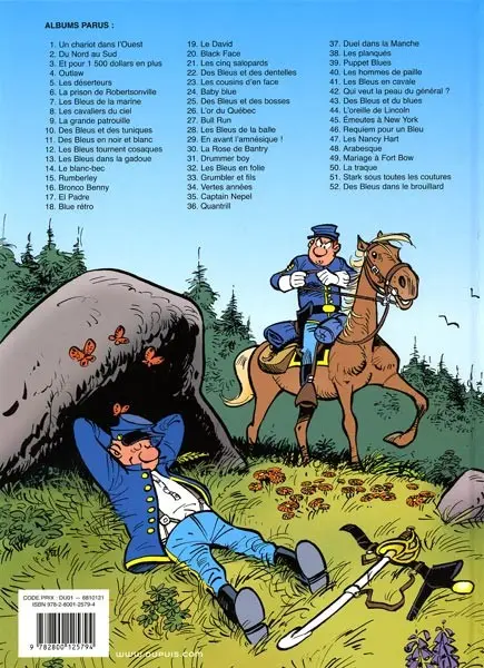 Verso de l'album Les Tuniques Bleues Tome 40 Les hommes de paille