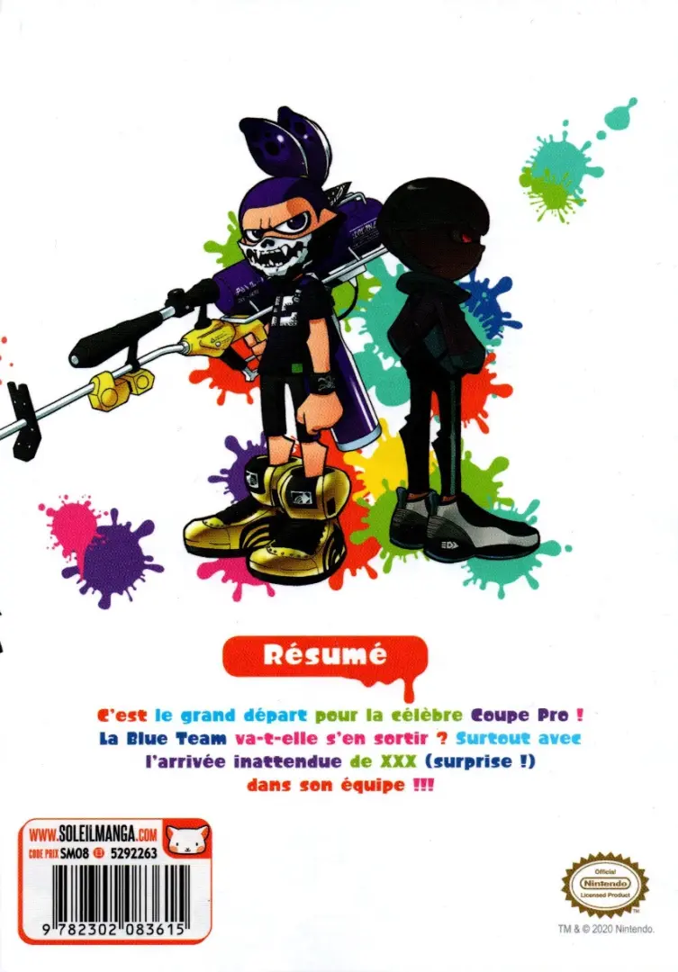 Verso de l'album Splatoon 9