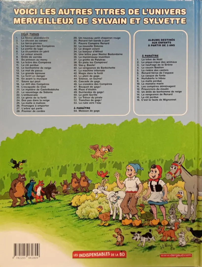 Verso de l'album Sylvain et Sylvette Tome 47 Bouquet de gags !