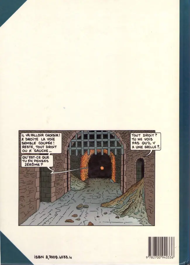Verso de l'album Charlotte et le trésor des Templiers