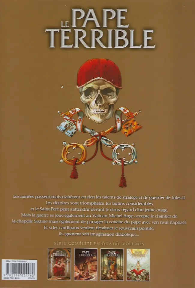 Verso de l'album Le Pape terrible Tome 3 La pernicieuse vertu