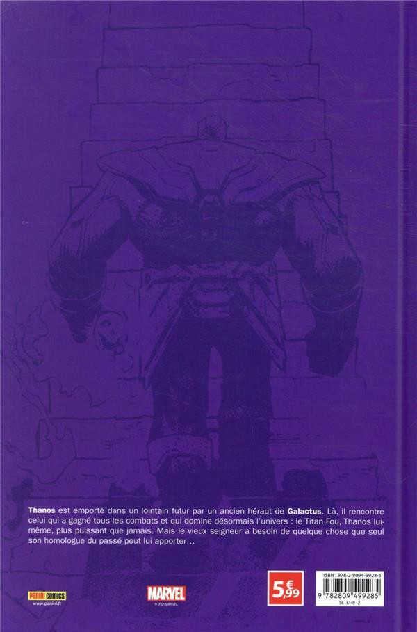 Verso de l'album Le printemps des comics Tome 6 Thanos - Thanos gagne