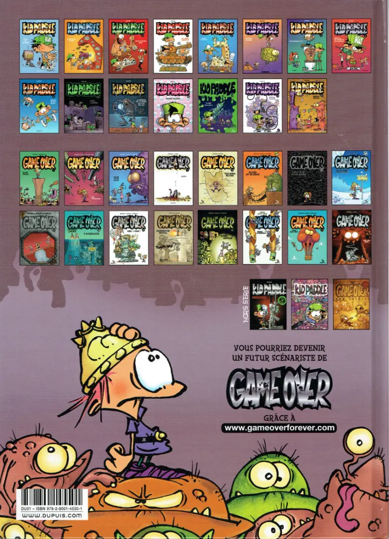 Verso de l'album Game over Tome 4 Oups !