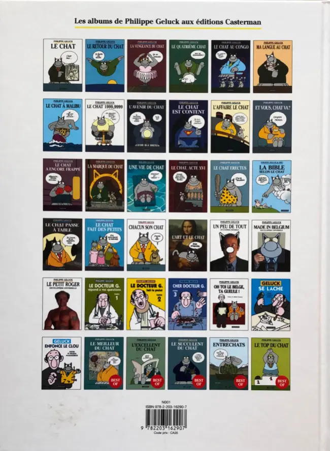 Verso de l'album Le Chat Tome 1 Le Chat