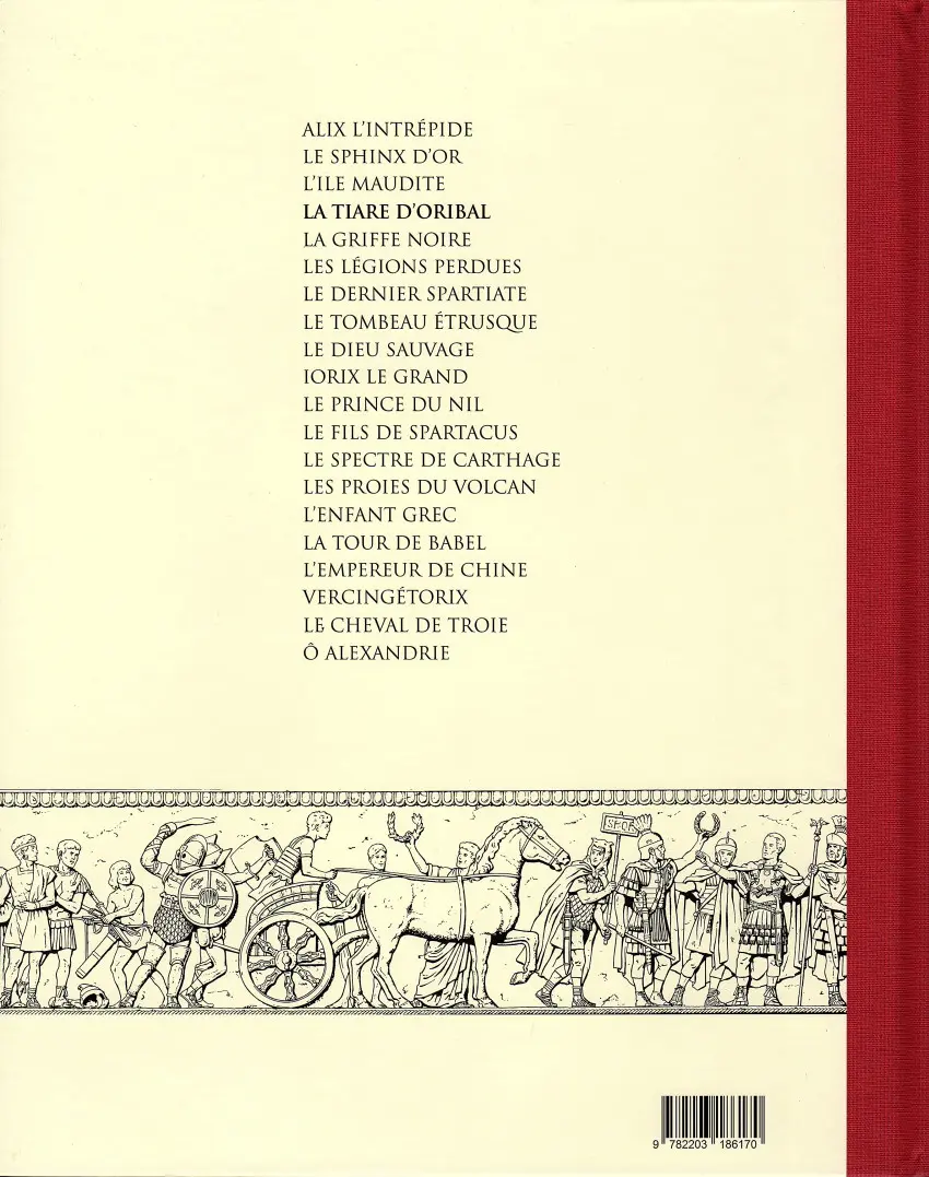 Verso de l'album Alix Tome 4 La tiare d'Oribal