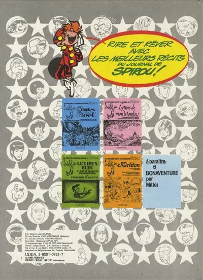 Verso de l'album Chronique d'extraterrestres Tome 1