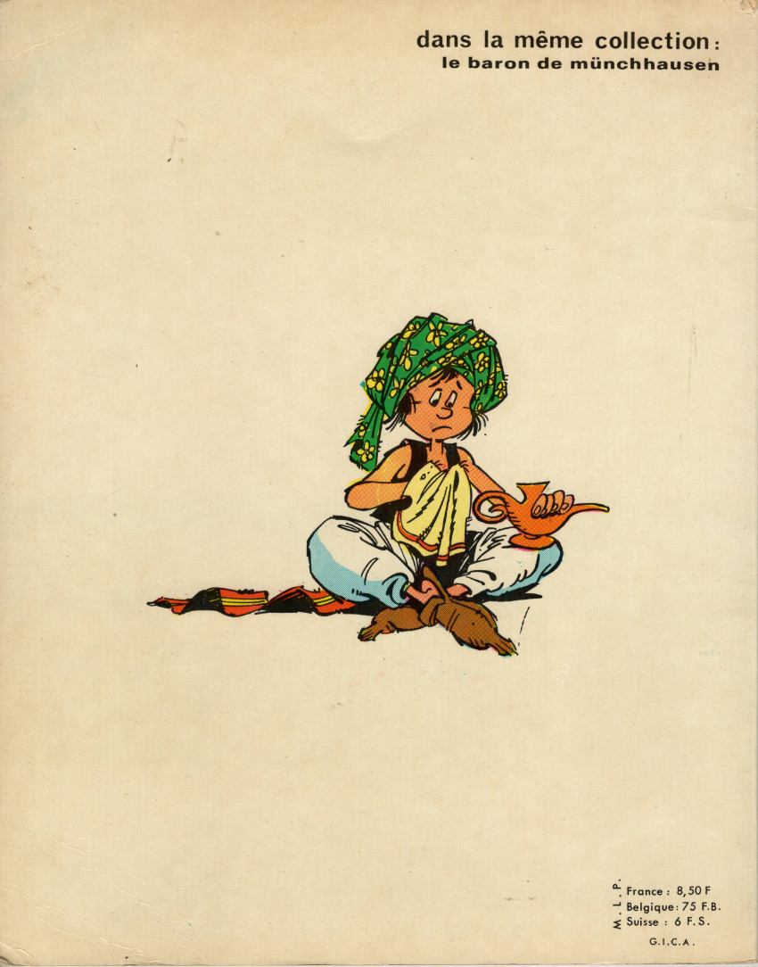 Verso de l'album Aladin