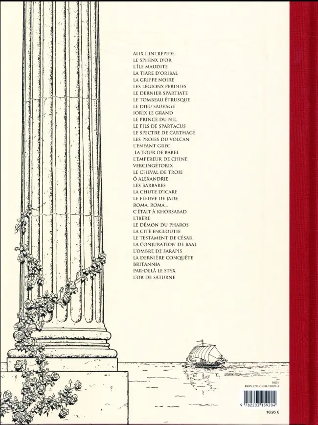 Verso de l'album Alix Tome 36 Le serment du gladiateur