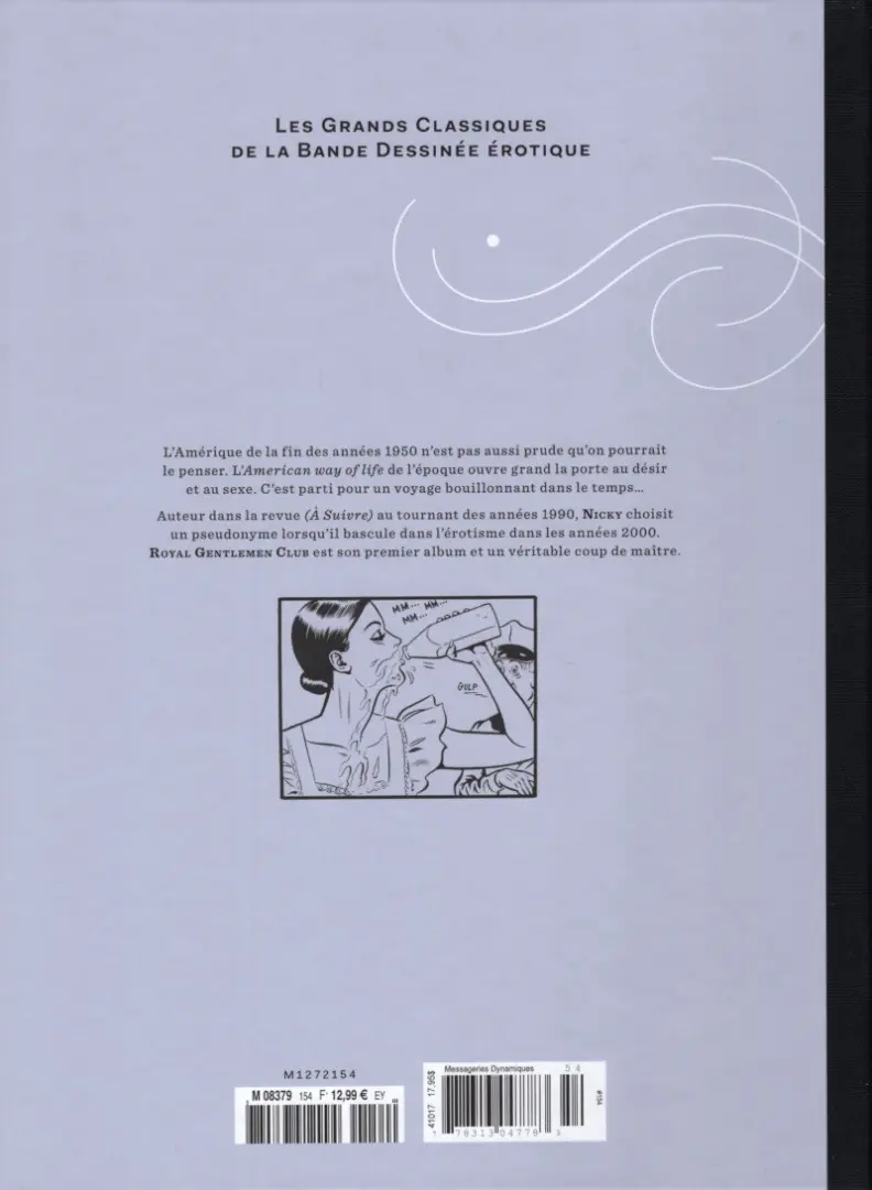 Verso de l'album Les Grands Classiques de la Bande Dessinée Érotique - La Collection Tome 154 Royal Gentleman Club - Tome 3