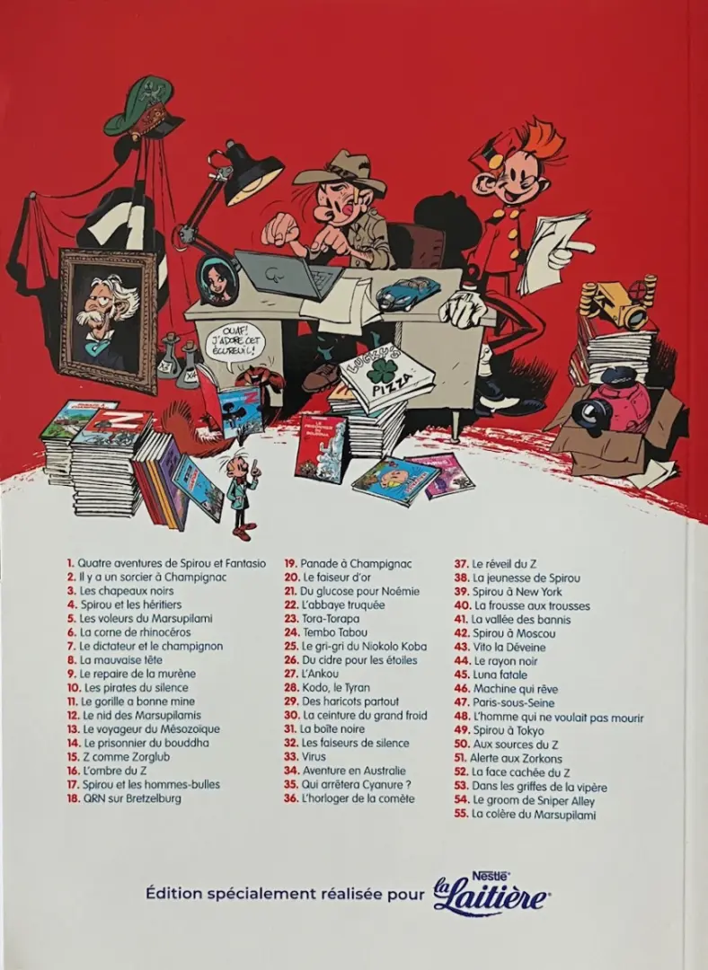 Verso de l'album Spirou et Fantasio Tome 52 La face cachée du Z