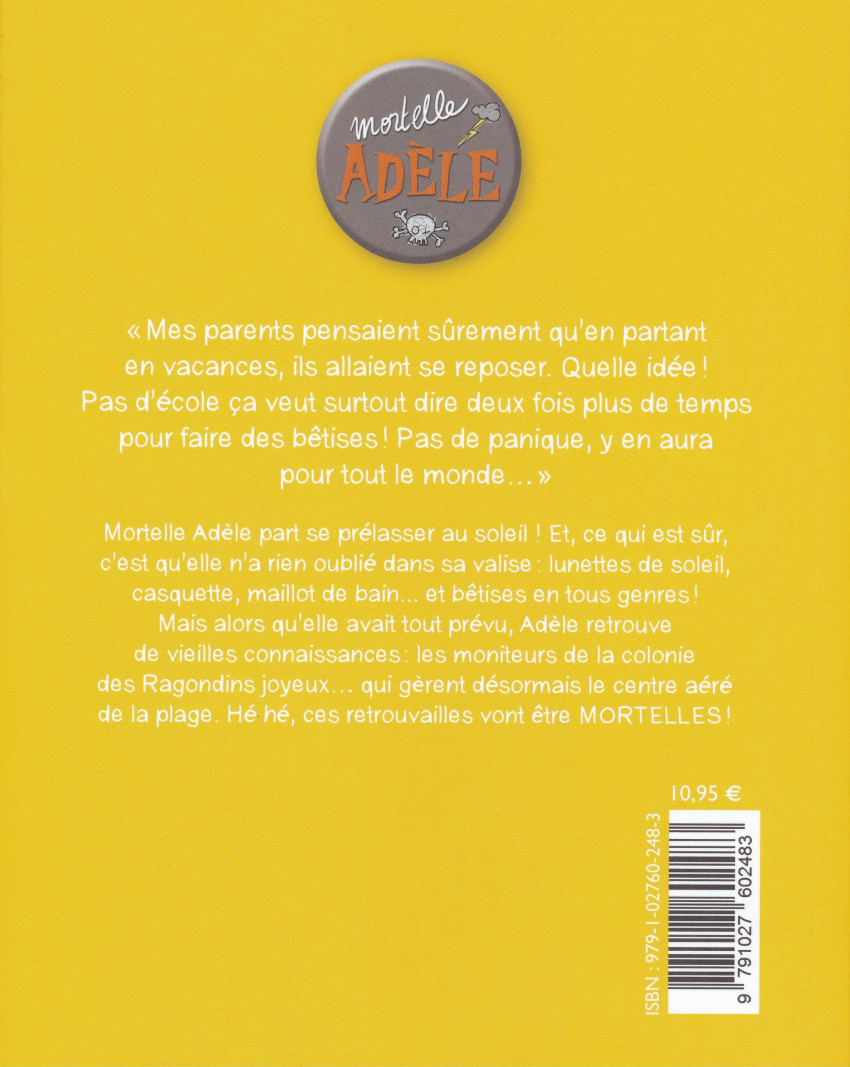 Verso de l'album Mortelle Adèle Tome 12 À la pêche aux nouilles !
