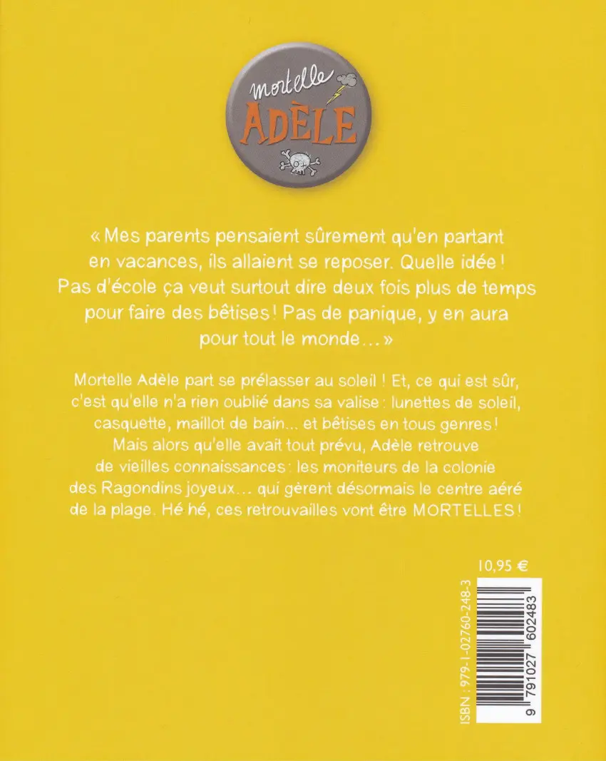 Verso de l'album Mortelle Adèle Tome 12 À la pêche aux nouilles !