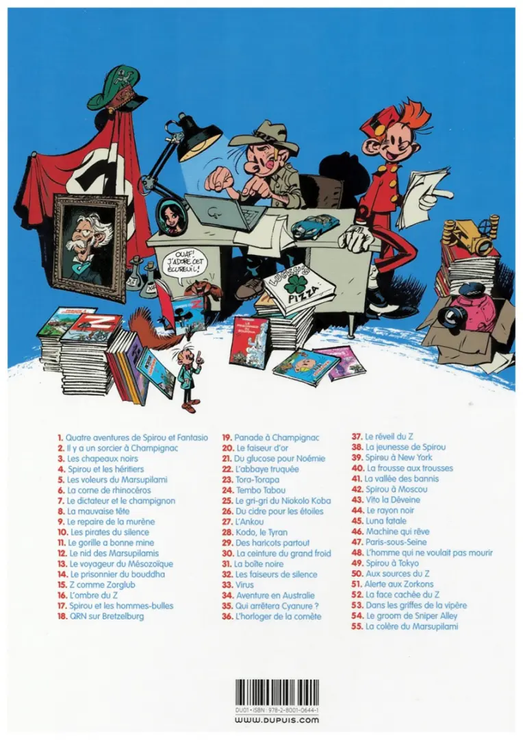 Verso de l'album Spirou et Fantasio Tome 28 Kodo le tyran