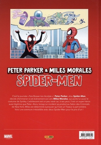 Verso de l'album Peter Parker & Miles Morales : Spider-Men Double Peine