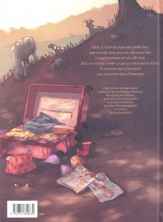 Verso de l'album Confidences à Allah