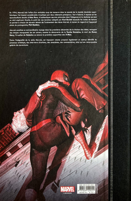 Verso de l'album Marvels Tome 1