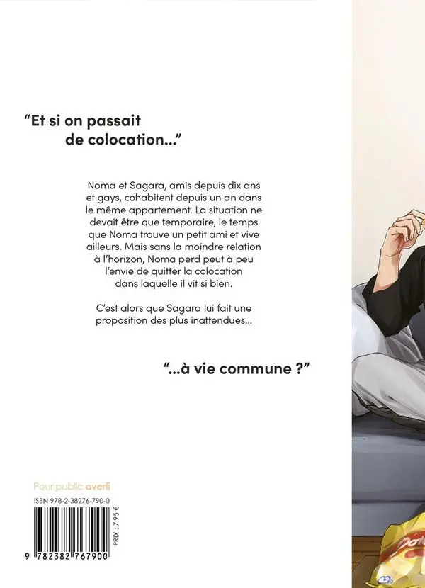 Verso de l'album Gays et Colocataires