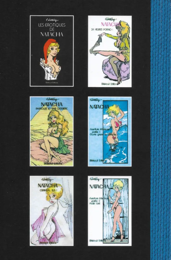 Verso de l'album Natacha Les érotiques de Natacha