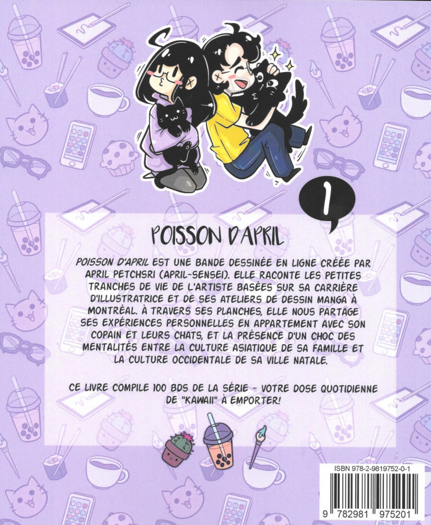 Verso de l'album Poisson d'April 1 Lorsque la vie me joue des tours
