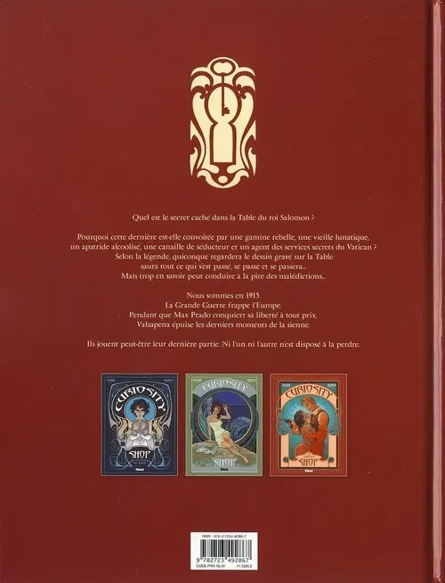 Verso de l'album Curiosity Shop 3 1915 - Le Moratoire