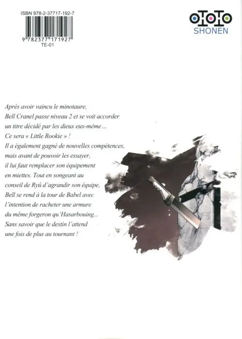 Verso de l'album Dan Machi - La Légende des Familias 7