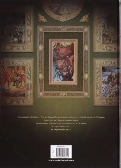 Verso de l'album Le Dieu des Cendres Tome 1 Luchtigern