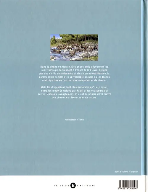 Verso de l'album Fièvre Tome 2/2