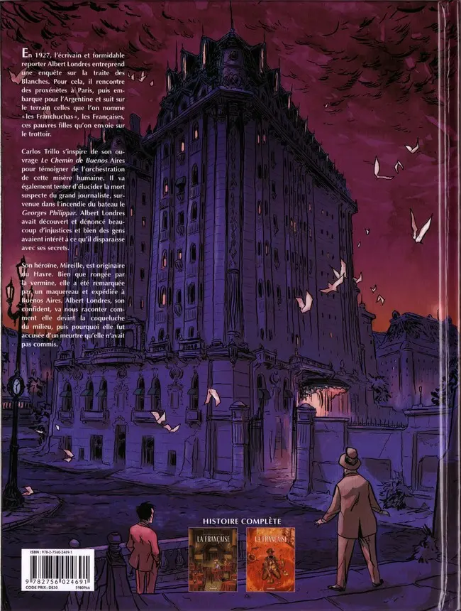Verso de l'album La Française Tome 2 Albert