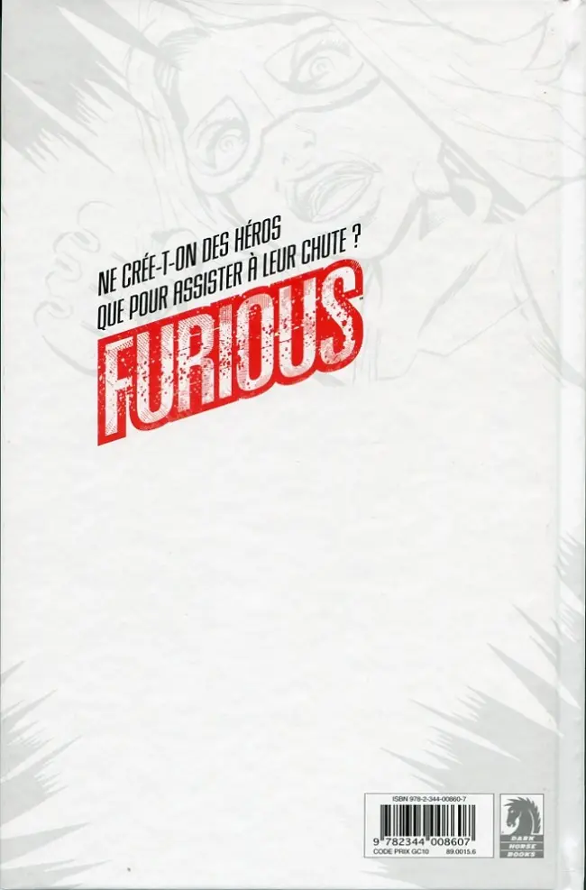 Verso de l'album Furious Tome 1 Star déchue