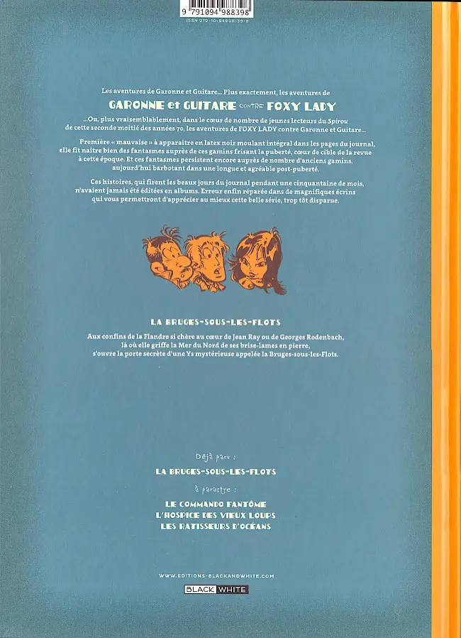 Verso de l'album Garonne et Guitare contre Foxy Lady Tome 3 La Bruges Sous-Les-Flots