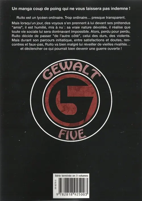 Verso de l'album Gewalt 1