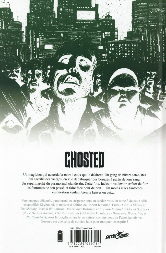 Verso de l'album Ghosted Tome 3 Désir de mort