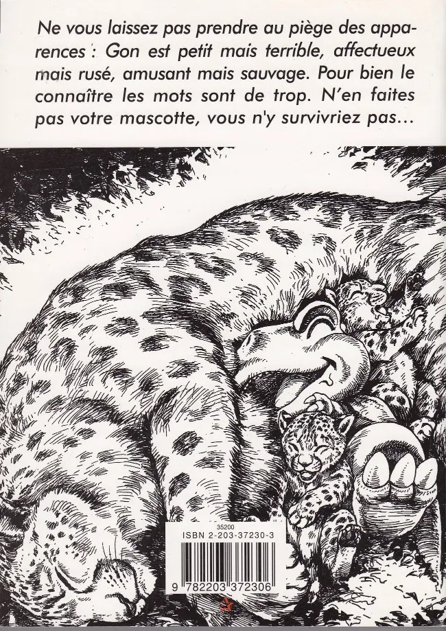 Verso de l'album Gon 6