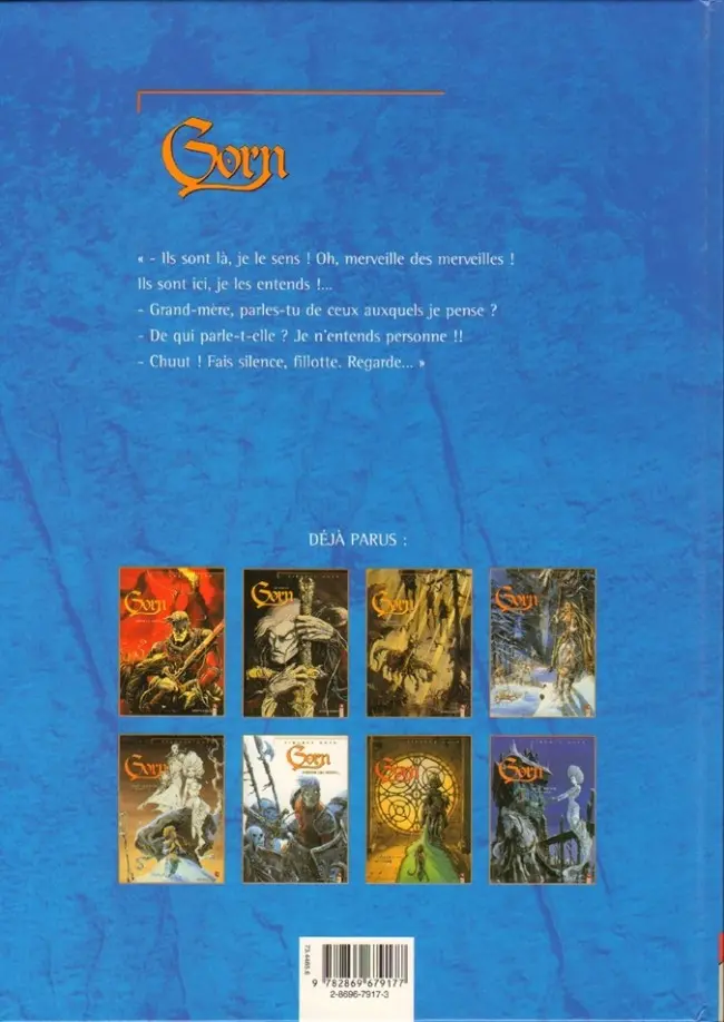 Verso de l'album Gorn Tome 9 Le chant des elfes