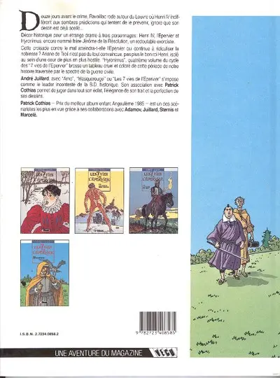 Verso de l'album Les 7 Vies de l'Épervier Tome 4 Hyronimus