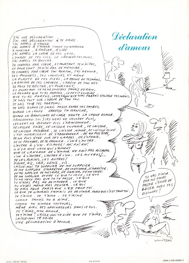 Verso de l'album À bas l'amour copain !