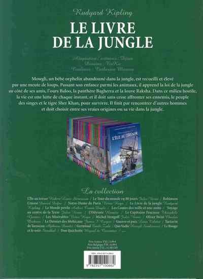 Verso de l'album Les Incontournables de la littérature en BD Tome 5 Le Livre de la jungle