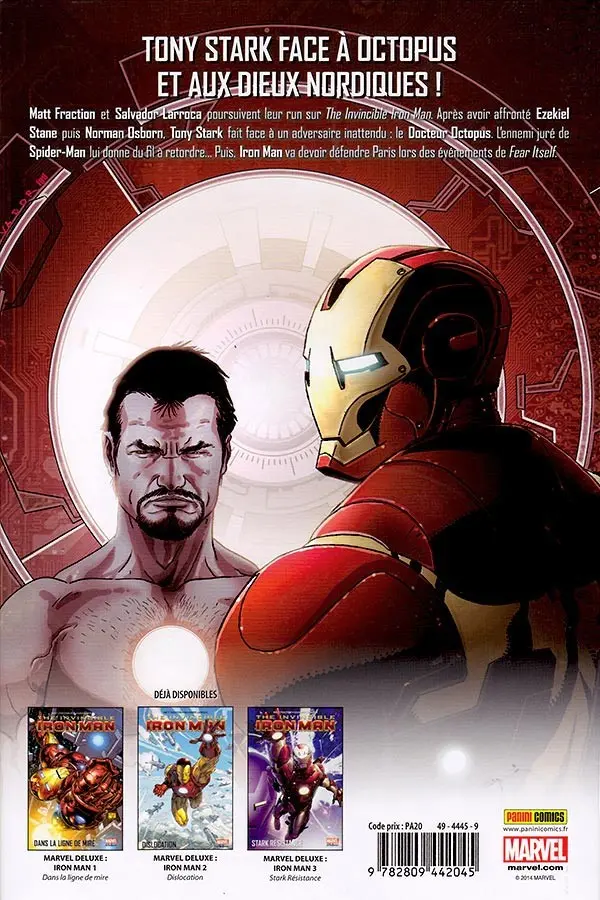 Verso de l'album The Invincible Iron Man Tome 4 Fear Itself