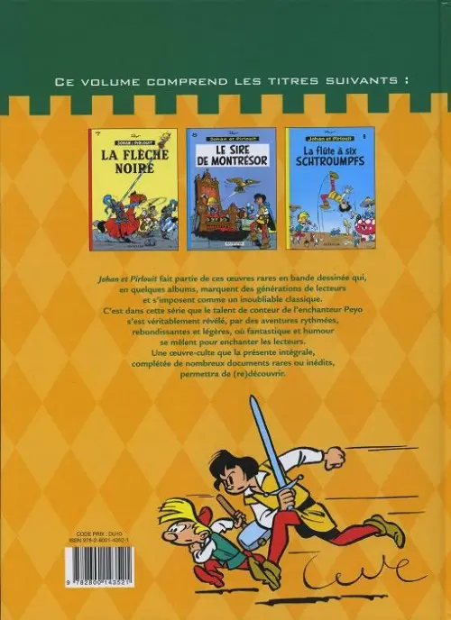 Verso de l'album Johan et Pirlouit Intégrale Tome 3 Brigands et malandrins