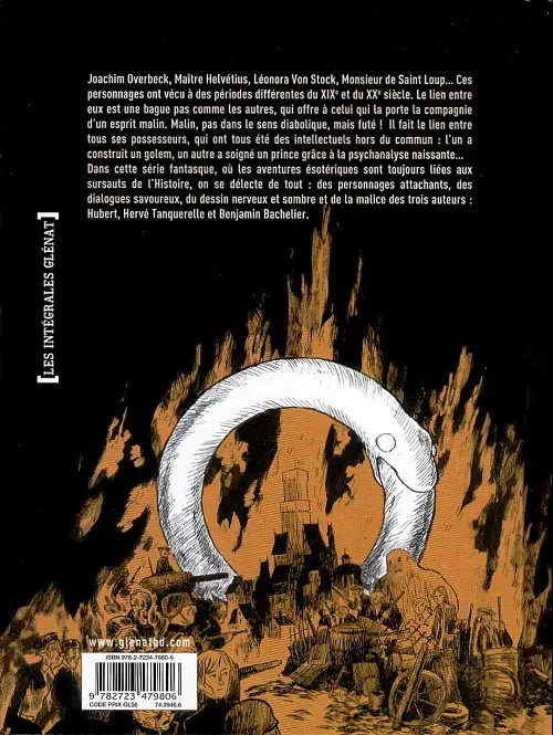 Verso de l'album Le Legs de l'alchimiste