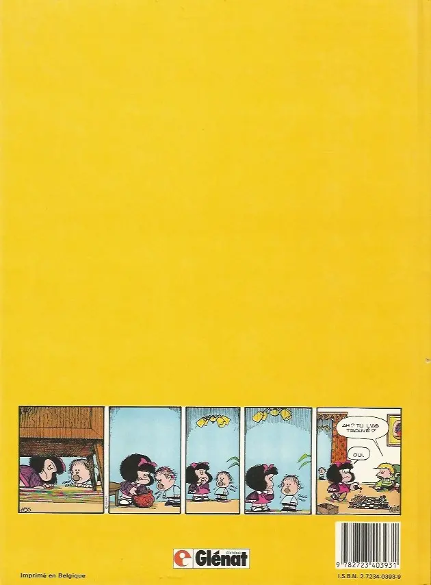 Verso de l'album Mafalda Tome 7 la famille de Mafalda
