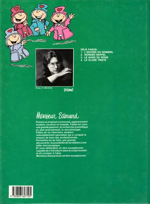 Verso de l'album Monsieur Edouard Tome 4 Le clone triste