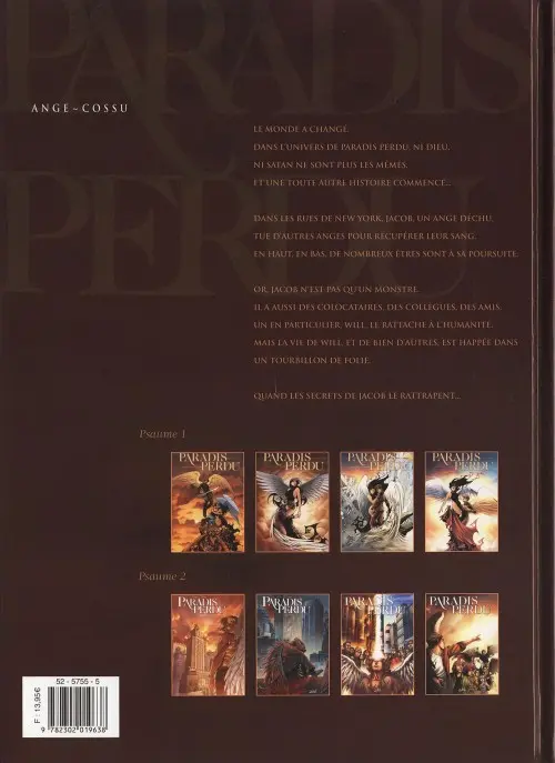 Verso de l'album Paradis perdu - Psaume 2 4 Fins