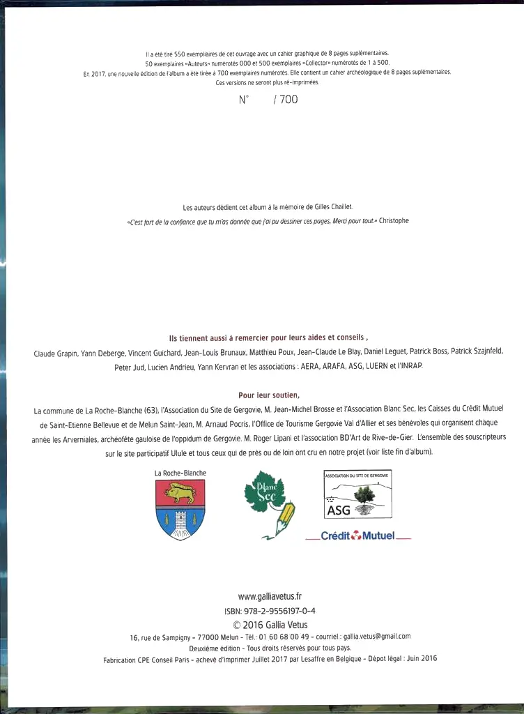 Autre de l'album Gergovie La victoire